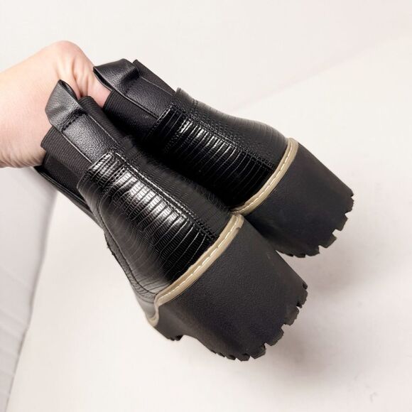 Dolce Vita Rielle Wedge Slip On Boots Black Size 9.5 - Picture 5 of 7